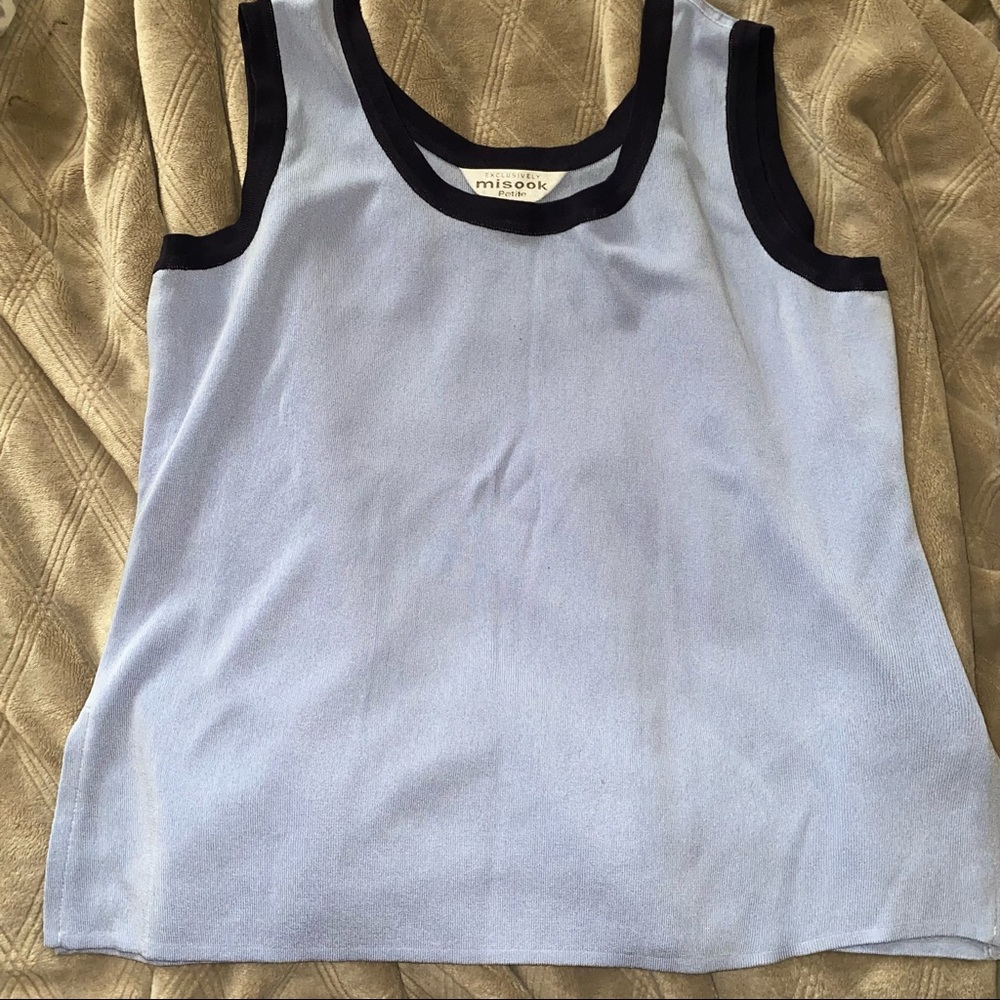 Misook Blue Tank Top